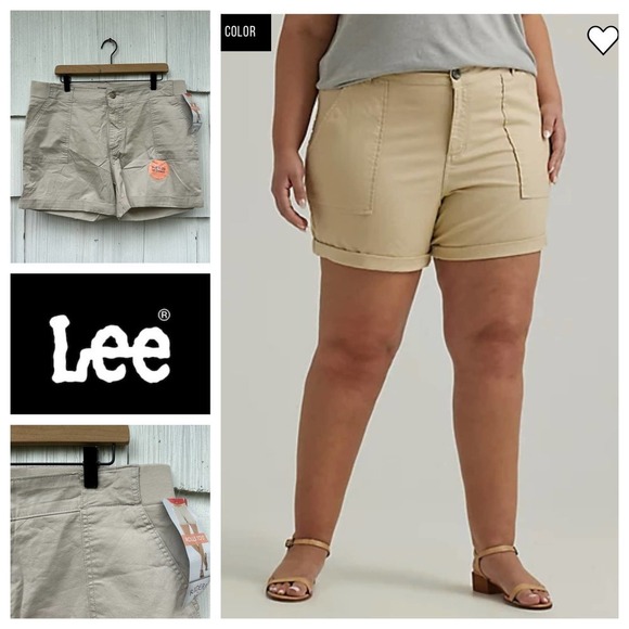 Riders Pants - Riders by Lee Mid Rise Adjustable Length Short 18W NWT